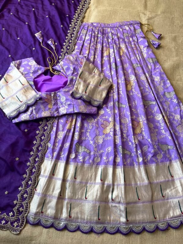 Muniya Border Paithani Lehenga Choli