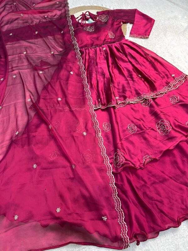 Trending Soft Silk Peplum Lahenga