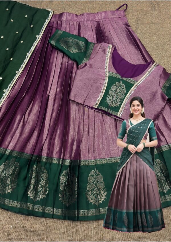 Fully Stitched Half Saree