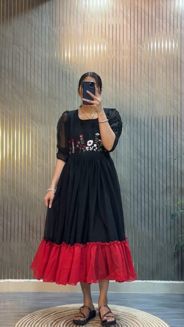 Maxi Maggam Work Georgette Frocks