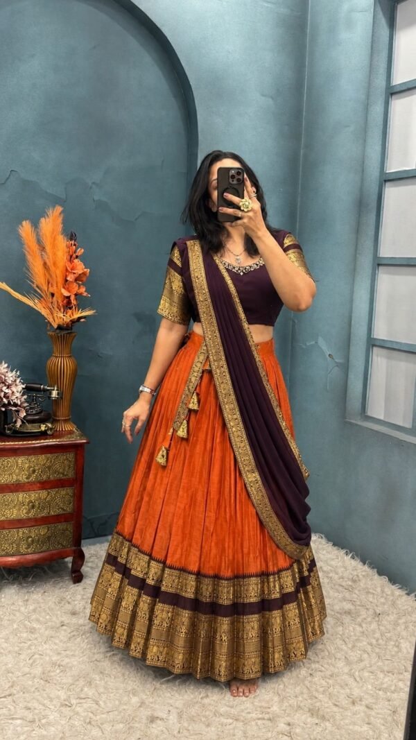 Primium Kanchivaram Silk Lehenga