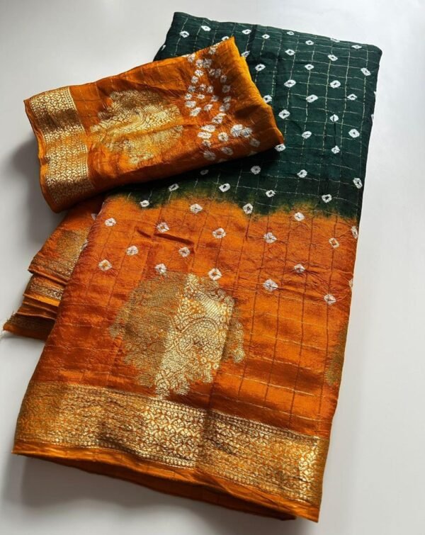 Khadi Georgette Bhandini Sarees
