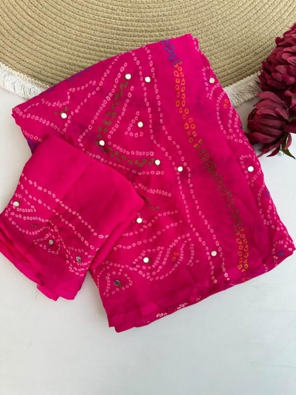 PURE MOSE CREPE BANDEJ SAREES