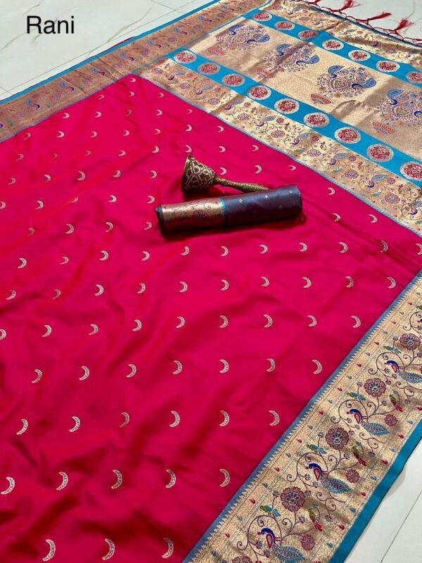Pure silk paithani boarder sarees