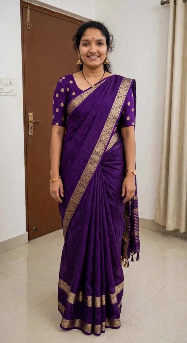 Pure Viscose Mysoor Crepe Saree