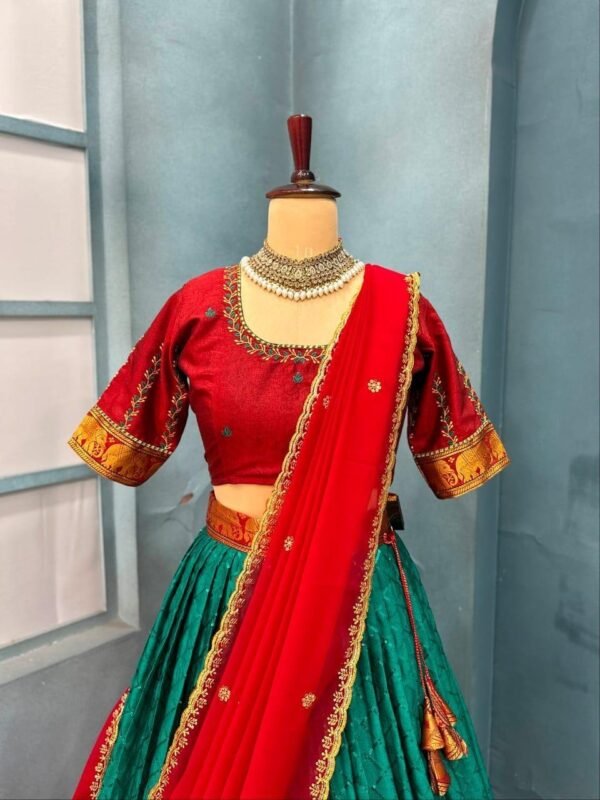 Narayana peta full stiched lehenga set