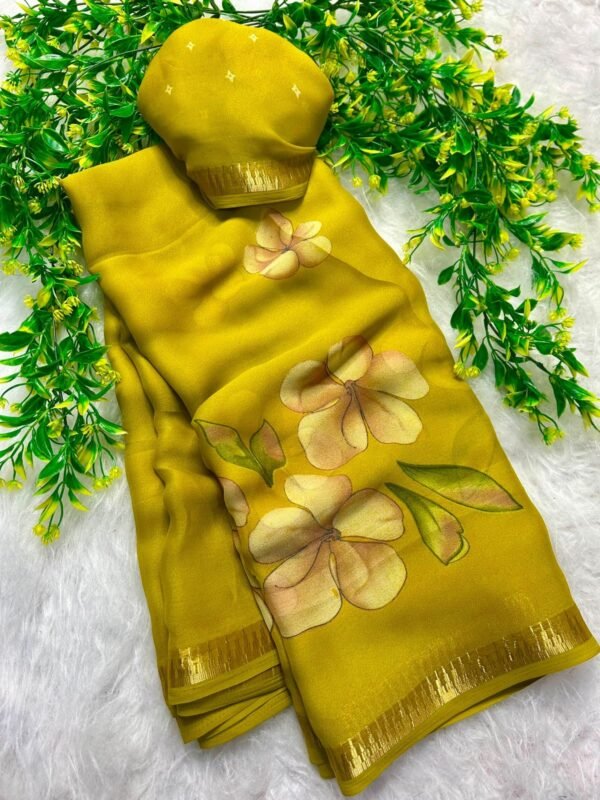 Trending Floral Georgette Saree