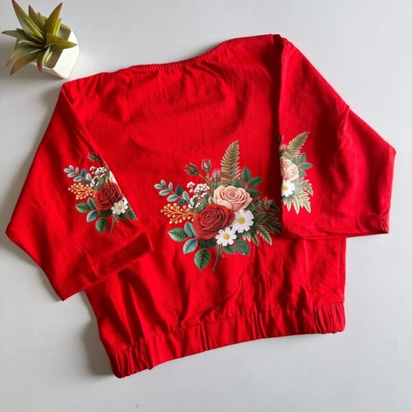Cotton lycra streachbul blouse