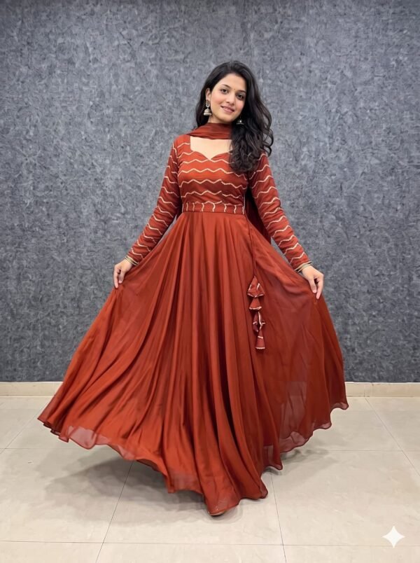 Premium Rangoli Silk Anarkali Frock